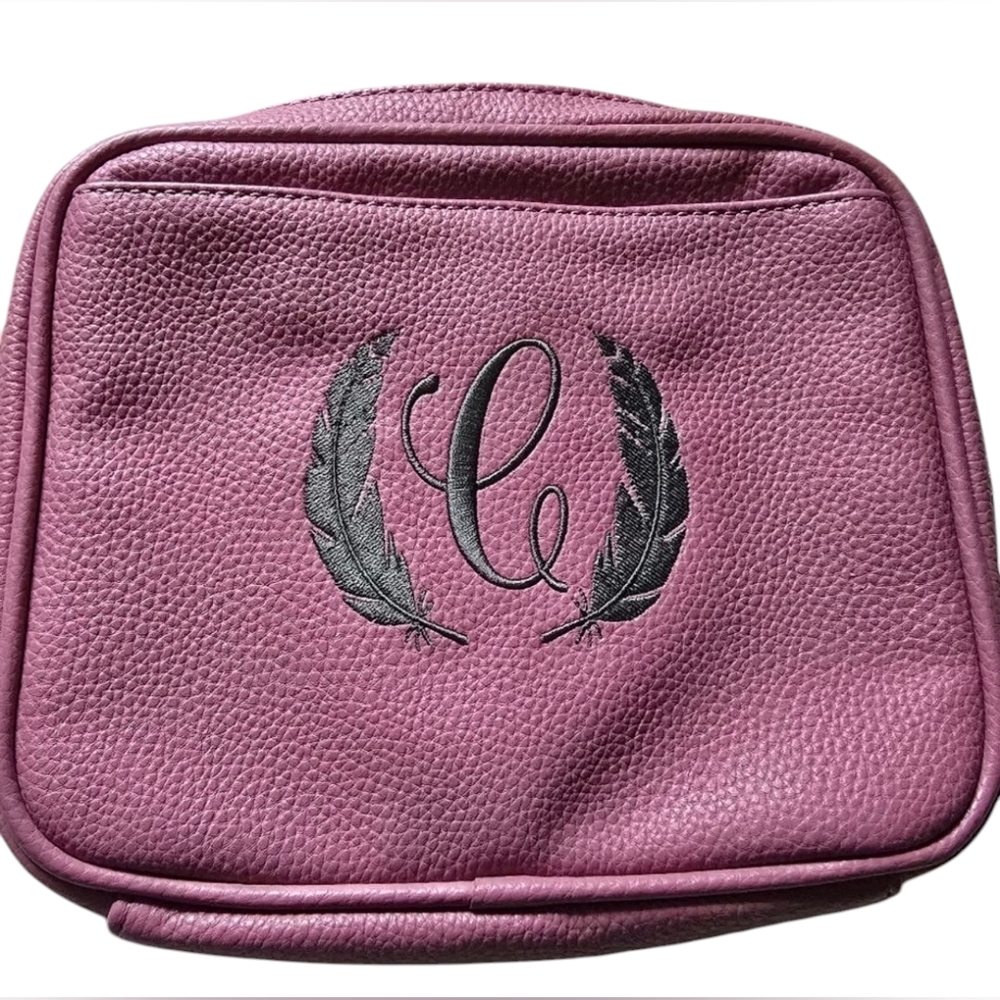 #308 Thirty-One Organizing Zip Case in Sweet Blossom Pebble 